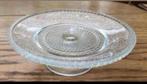 Taart Schaaltje op voet  14,5 cm Glas , Antiek, Ophalen of Verzenden