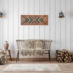 Houten wanddecoratie groen, Ophalen of Verzenden, Nieuw