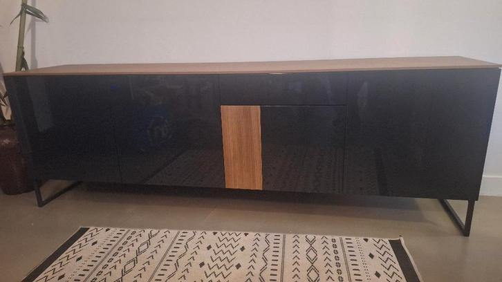 Goossens dressoir 240 cm hoogglans  zo goed als nieuw –, Huis en Inrichting, Kasten | Buffetkasten, Zo goed als nieuw, Minder dan 100 cm