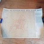 Plattegrond Hilversum dorp 1824 repro litho, Antiek en Kunst, Kunst | Litho's en Zeefdrukken, Ophalen of Verzenden