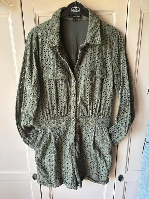 Leuke jumpsuit / playsuit My Jewellery, maat XL / 42, groen, Kleding | Dames, Jumpsuits, Zo goed als nieuw, Maat 46/48 (XL) of groter