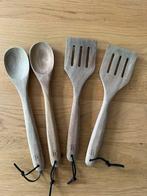 Set houten pollepels en spatels, Ophalen of Verzenden, Zo goed als nieuw