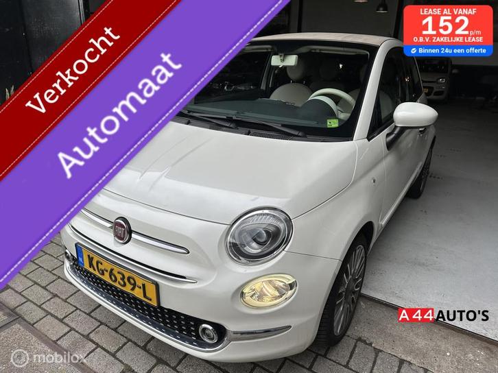 Fiat 500 0.9 TwinAir Turbo Lounge Cabriolet*AUTOMAAT*NAP✅*, Auto's, Fiat, Bedrijf, ABS, Airbags, Airconditioning, Alarm, Bluetooth