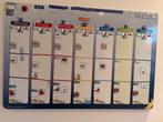 Memo bord / weekplanner met pictogrammen, Huis en Inrichting, Woonaccessoires | Memoborden, Ophalen, Zo goed als nieuw