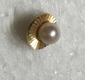 Stick pin - 1960’s goud met parel beschikbaar voor biedingen
