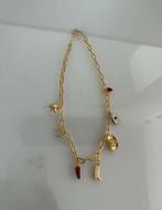 Gouden bedelketting, Ophalen of Verzenden, Nieuw, Overige materialen