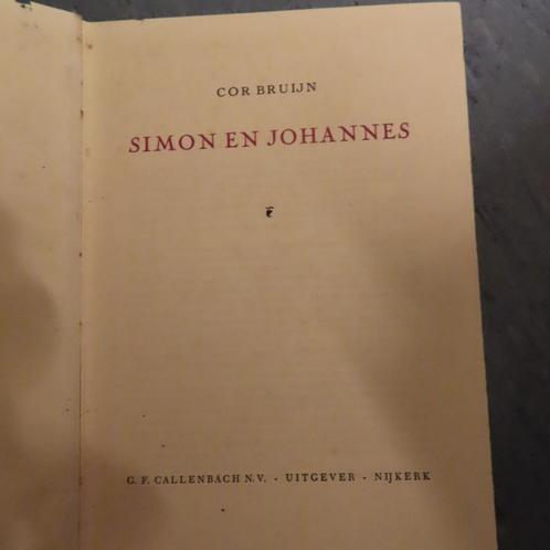 2 oude romans 50 er jaren Simon en Johannes en Fontana, Boeken, Romans, Gelezen, Nederland, Verzenden