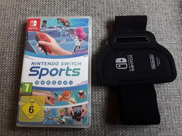 Nintendo Switch Game Nintendo Switch Sports + Beenband  beschikbaar voor biedingen
