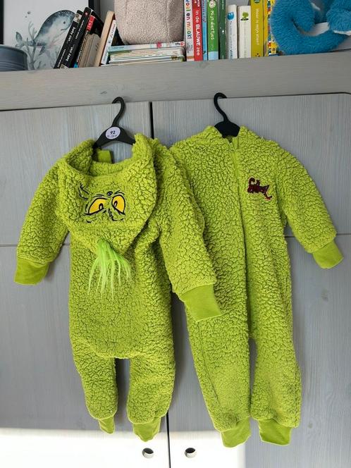 Grinch baby peuter pakjes onesie leuk voor carnaval huispak, Kinderen en Baby's, Babykleding | Overige, Zo goed als nieuw, Jongetje of Meisje