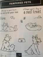 Pampered Pets Stempelset Stampin Up NIEUW, Hobby en Vrije tijd, Stempelen, Ophalen of Verzenden, Nieuw, Clearstamp