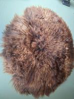 Rond Schapenvacht Kleed - IJslands Bruin, Gebruikt, Bruin, Rond, Scandinavisch