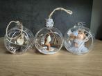 6 glazen kerstballen, Diversen, Kerst, Ophalen of Verzenden
