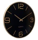 Moderne wandklok zwart, Huis en Inrichting, Woonaccessoires | Klokken, Ophalen of Verzenden, Nieuw, Wandklok