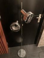 Vintage Vloerlamp met Twee Spots, Huis en Inrichting, Lampen | Vloerlampen, Ophalen, Gebruikt, Metaal, 150 tot 200 cm