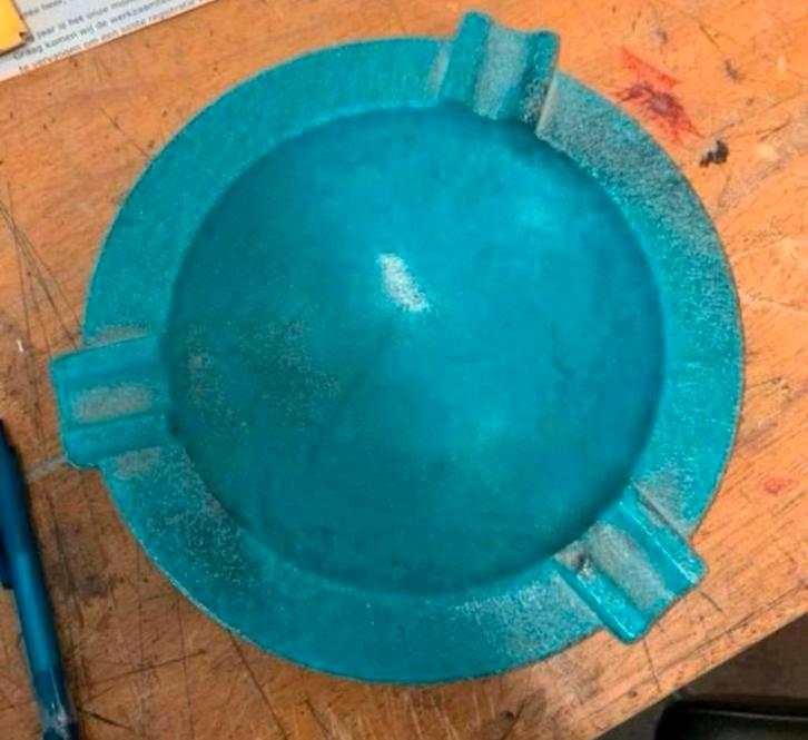 Asbak zeldzame graniver Andries Copier glasfabriek Leerdam., Antiek en Kunst, Antiek | Glas en Kristal, Ophalen of Verzenden