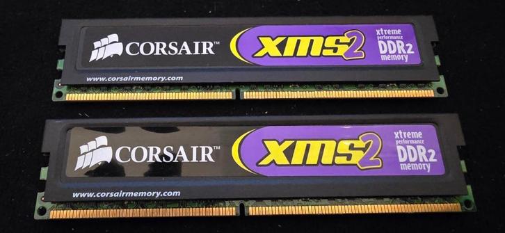 Corsair XMS2 DDR2 RAM, Computers en Software, RAM geheugen, Zo goed als nieuw, Desktop, 4 GB, DDR2, Ophalen of Verzenden