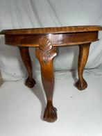 Antieke bijzettafel met klauwpoten, Ophalen of Verzenden