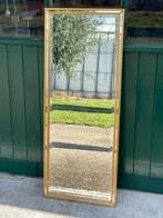 Vintage XL spiegel passpiegel bijzondere rand goud hout, Huis en Inrichting, Woonaccessoires | Spiegels, Ophalen, Gebruikt, 100 tot 150 cm