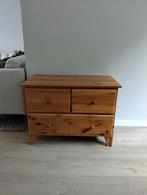 Massief grenen ladekastje, Huis en Inrichting, Kasten | Ladekasten, Ophalen, 50 tot 100 cm, Zo goed als nieuw, 3 of 4 laden