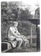Onvermelde Franse Maker "Baadster in Fontein" ca. 1822, Antiek en Kunst, Ophalen