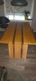 Unieke Houten Eettafel, Huis en Inrichting, Tafels | Eettafels, Ophalen, Gebruikt, 200 cm of meer, 50 tot 100 cm