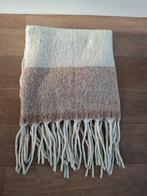 Plaid woondeken deken Beige met kwastjes, Ophalen of Verzenden, Zo goed als nieuw