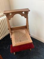 Antieke brocante stevige bidstoel biechtstoel, Antiek en Kunst, Antiek | Meubels | Stoelen en Banken, Ophalen