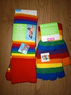 Nieuwe regenboog handschoenen en knie kousen, Kleding | Dames, Ophalen of Verzenden, Nieuw, Carnaval