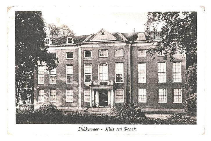 990549 Slikkerveer Huis ten Donk 1919 ZH Gelopen met Post, Verzamelen, Ansichtkaarten | Nederland, Gelopen, Zuid-Holland, Voor 1920