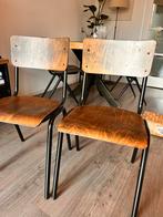 Dutchbone Schoolstoelen - Set van 2, Huis en Inrichting, Stoelen, Ophalen, Twee, Zwart, Zo goed als nieuw