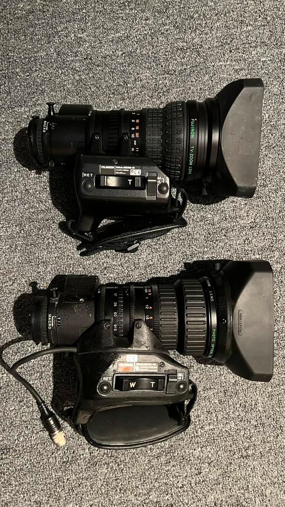 TV Zoom Lenzen Fujinon S20x6.4BRM-38 en S15x6.1BEVM-16, Audio, Tv en Foto, Fotografie | Lenzen en Objectieven, Gebruikt, Overige typen