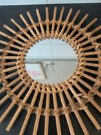 Bamboe spiegel 50x50, Vierkant, Ophalen of Verzenden, Zo goed als nieuw, Minder dan 100 cm