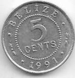 5  cent   1991   Belize. km. 34 a, Postzegels en Munten, Munten | Amerika, Ophalen of Verzenden, Losse munt, Midden-Amerika