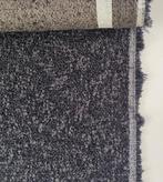 Sahco Zero 013; zwart + grijs; luxueuze bouclé meubelstof, 120 cm of meer, Nieuw, Ophalen of Verzenden, Katoen