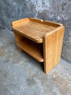 Brutalist pine kleine kast / nachtkastje, Ophalen of Verzenden, Huis en Inrichting