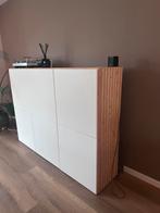 Besta kast 130x180 met houten latjes, Huis en Inrichting, Ophalen, Overige materialen, 75 cm of meer, 150 tot 200 cm