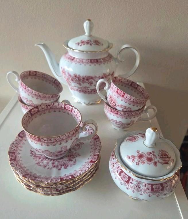 Mooi Vintage Seltmann Weiden Theresia Theeservies 13-delig, Antiek en Kunst, Antiek | Servies compleet, Ophalen of Verzenden