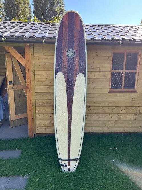 Heerlijke Golfsurf longboard, Watersport en Boten, Golfsurfen, Zo goed als nieuw, Longboard, Met vinnen, Met draagtas, Met koord