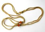 Prachtige Ketting Collier met kornalijn Carneool Americ G K, Sieraden, Tassen en Uiterlijk, Antieke sieraden, Ophalen, Ketting