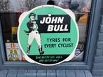 Vintage John Bull Fietsbanden Reclamebord, Reclamebord, Gebruikt, ., Ophalen of Verzenden