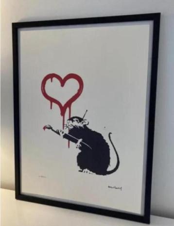 BANKSY : lithografie met certificaat beschikbaar voor biedingen