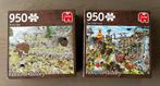 2 Jumbo puzzels Pieces of History, 950 stukjes, Ophalen of Verzenden, 500 t/m 1500 stukjes, Gebruikt, Legpuzzel