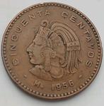 50 Centavos 1956 Mexico Grote Oude Vintage Munt Maya Azteken, Ophalen of Verzenden, Noord-Amerika