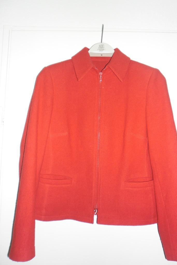 Super leuk wollen tussen jasje, Maat M, Kleding | Dames, Jassen | Winter, Zo goed als nieuw, Maat 38/40 (M), Rood, Ophalen of Verzenden