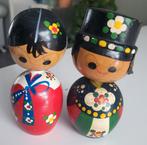 Te koop twee Japanse Kokeshki poppetjes, Ophalen of Verzenden, Gebruikt