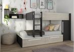 Jules stapelbed met kast en lades - 90x200 - Antraciet
