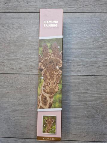 Diamond painting 31,5x42cm giraffe  beschikbaar voor biedingen
