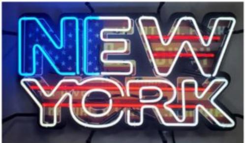New York neon en veel andere USA mancave decoratie neons, Verzamelen, Merken en Reclamevoorwerpen, Nieuw, Lichtbak of (neon) lamp