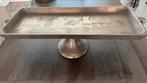 Decoratieve schaal op voet. Metaal 45L x  15B x 15 H, Ophalen, Rond, Overige materialen