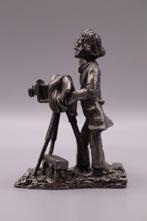 Vintage Tinnen Figuur Fotograaf met Camera, Ophalen of Verzenden